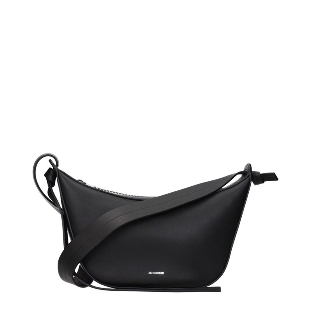 Jil Sander Black Leather Shoulder Women's Bag